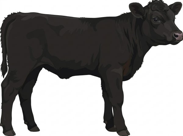 1/2 Angus 1/2 Red Angus Heifer #4672