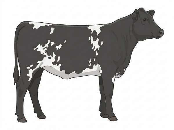 Light blue roan 1/2 Angus Cross Heifer