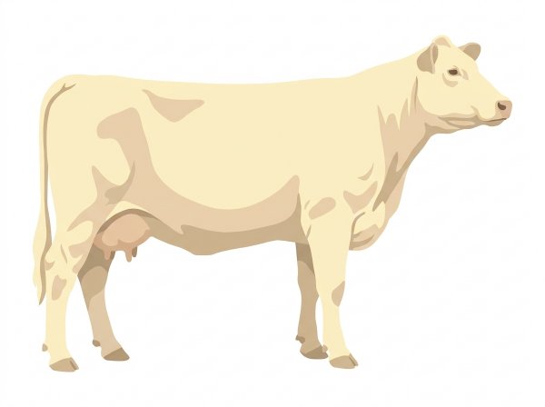 Cream 1/2 Charolais Cross Cow