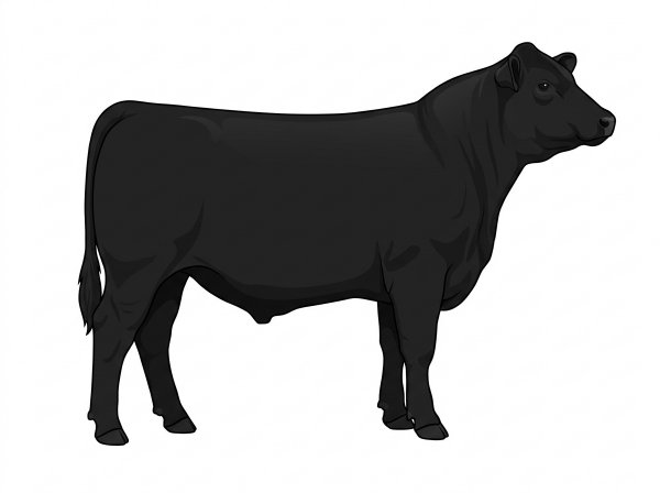 Black 1/2 Simmental Cross Steer