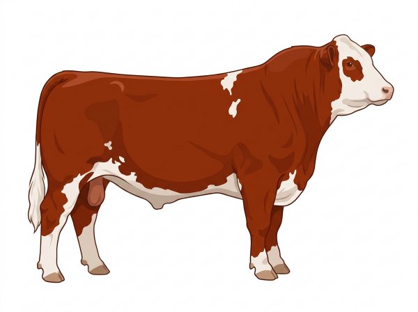 Red 13/16 Maine-Anjou 3/16 Angus Bull