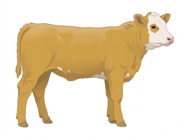 Gold with a white face and a few white spots 13/16 Simmental 3/16 Angus Heifer