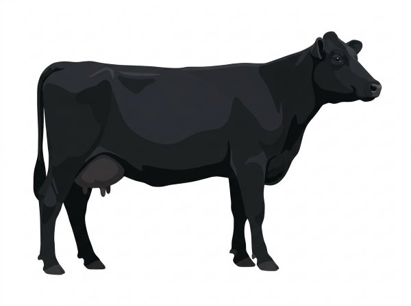 Black 3/4 Angus Cross Cow