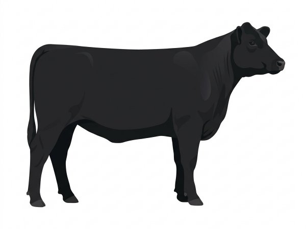 Black 3/4 Angus Cross Heifer