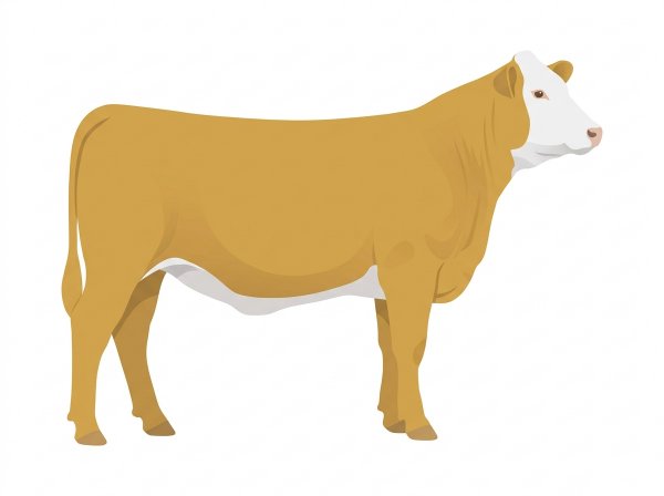 Gold with a white face 3/4 Simmental Cross Heifer