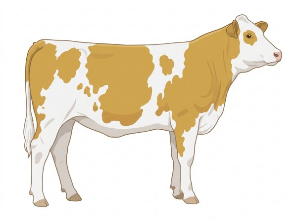 Gold with white spots 3/4 Simmental Cross Heifer
