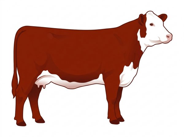 Red with a full white face, white brisket and underline 3/4 Simmental Cross Heifer