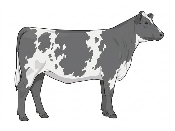 Blue roan 5/8 Angus 3/8 Shorthorn Heifer