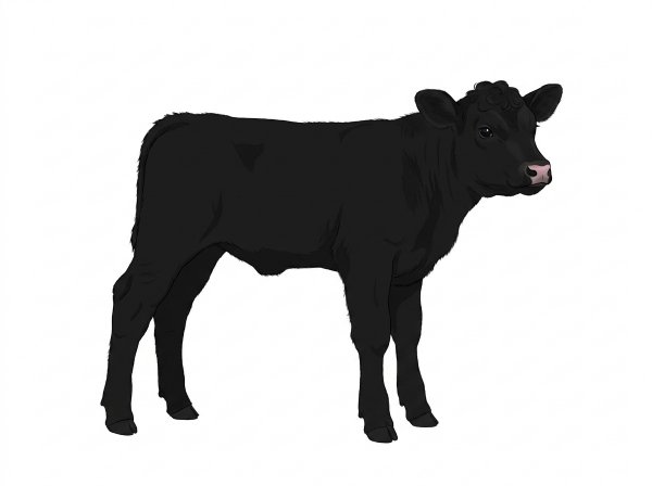 Black 7/8 Angus Bull