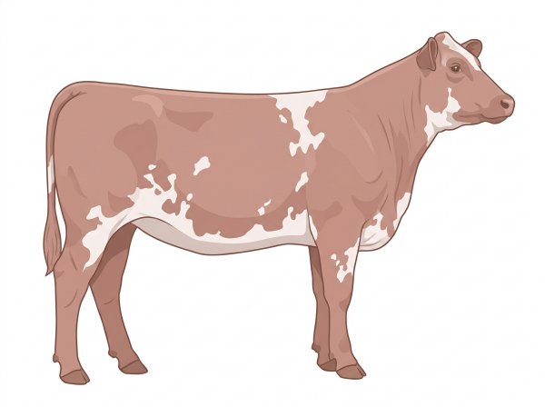 Heavy red roan with a few white spots 7/8 Shorthorn Heifer