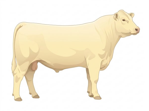 Cream Angus Cross Bull