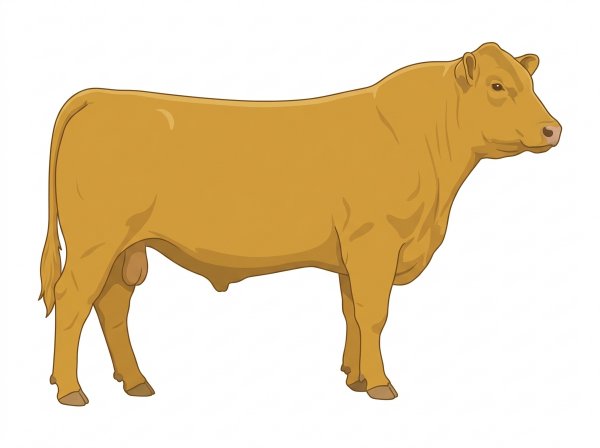 Gold Angus Cross Bull