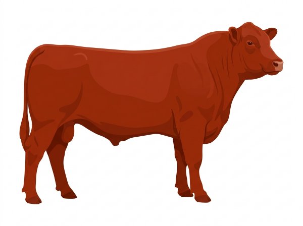 Red Angus Cross Bull