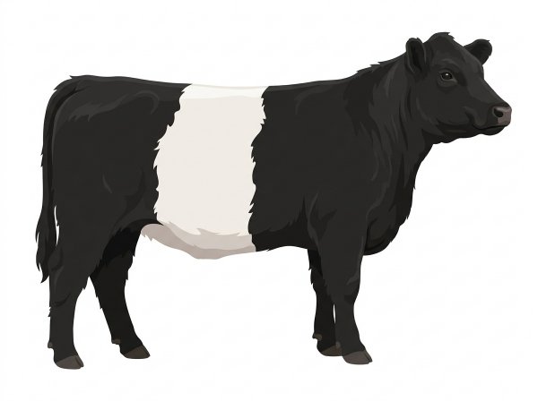 Black Belted Galloway Heifer