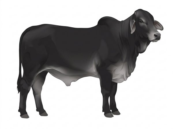 Black Brahman Cross Bull