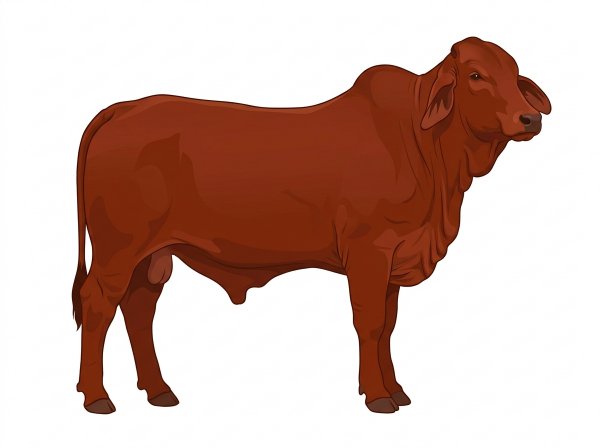 Red Brahman Cross Bull