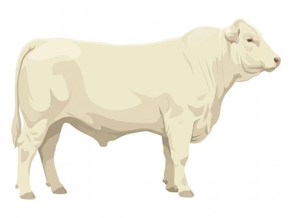 White Charbray Bull