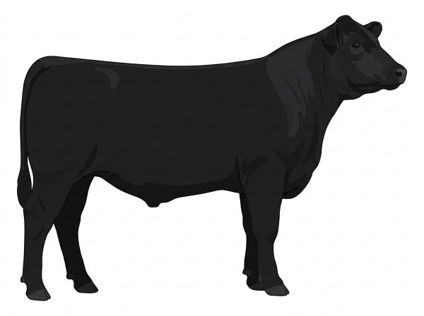 Black Charolais Cross Steer