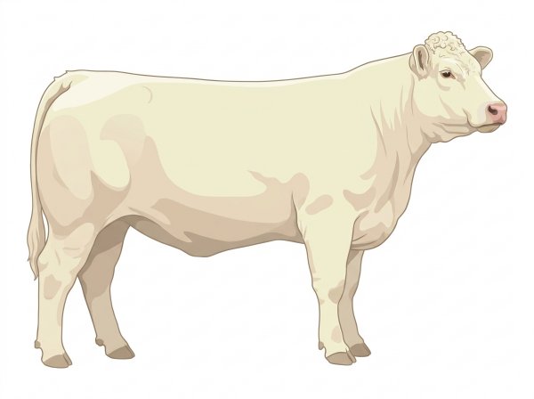 White Charolais Cross Heifer