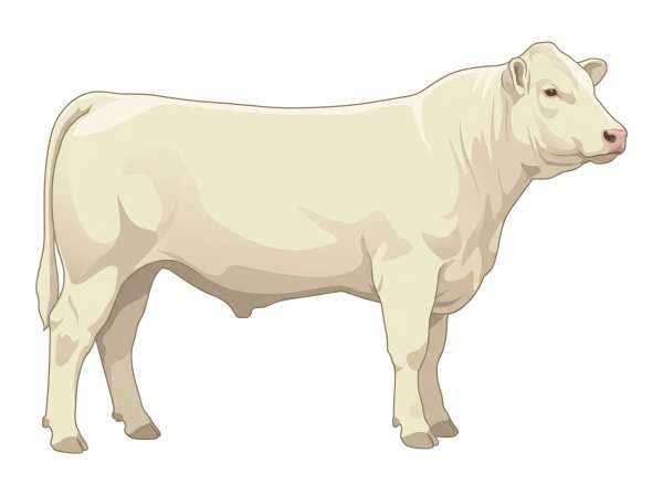 White Charolais Cross Steer