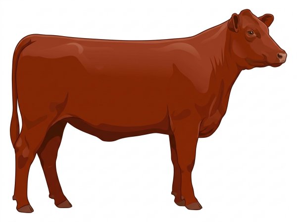 Red Durham Red Heifer
