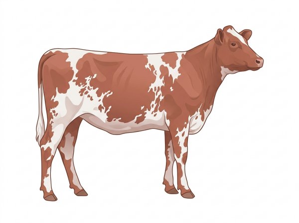 Red roan Durham Red Heifer