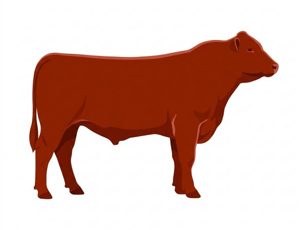 Red Fullblood Maine-Anjou Bull