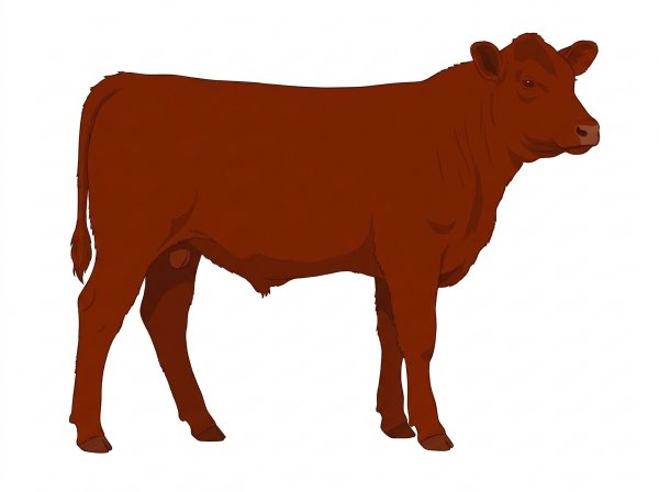Red Fullblood Maine-Anjou Bull
