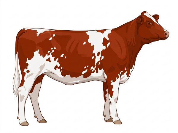 Red with white spots Fullblood Maine-Anjou Heifer
