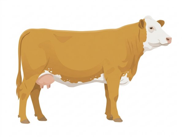 Gold with a full white face, white brisket and underline, a few white spots and ticking in the white Fullblood Simmental Cow