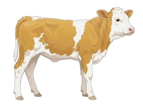 Gold with a full white face, white brisket and underline and white in large patches Fullblood Simmental Bull