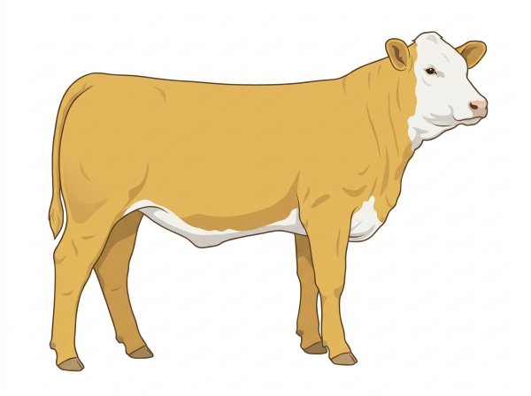 Gold with a full white face, white brisket and underline Fullblood Simmental Heifer