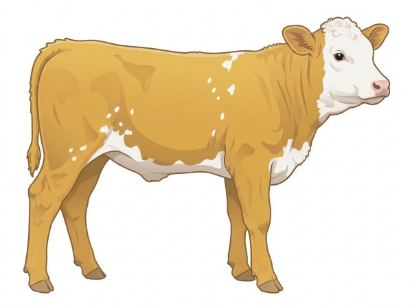 Gold with a white face and white spots Fullblood Simmental Heifer