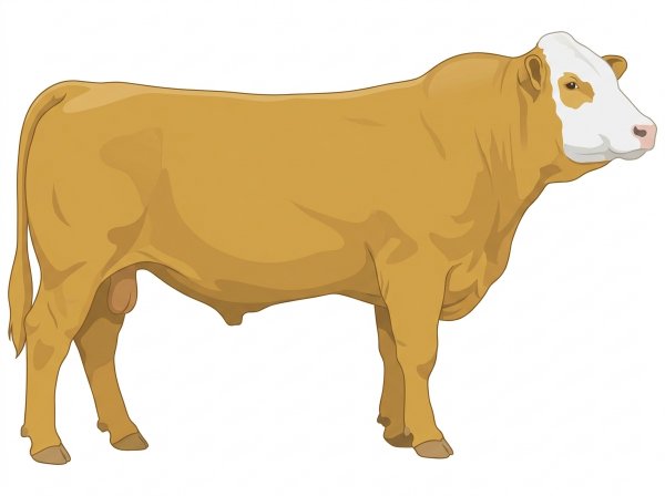 Gold with a white face Fullblood Simmental Bull