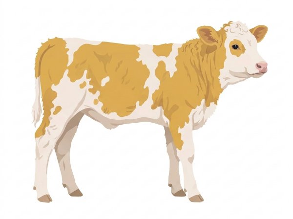 Gold with white spots Fullblood Simmental Bull