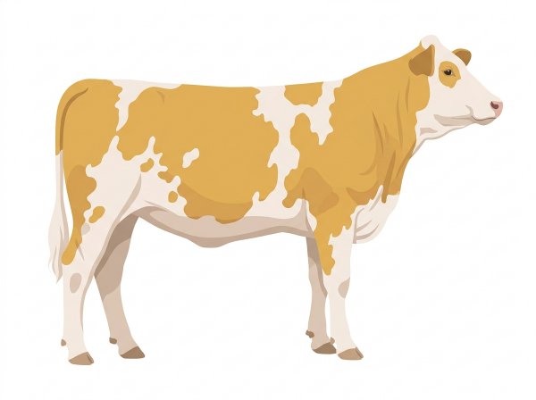 Gold with white spots Fullblood Simmental Heifer