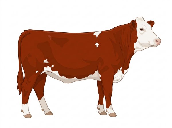 Red with a full white face, white brisket and underline and a few white spots Fullblood Simmental Heifer