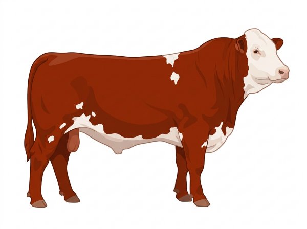 Red with a full white face, white brisket and underline and white spots Fullblood Simmental Bull