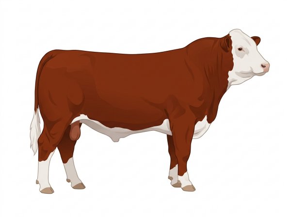 Red with a white face Fullblood Simmental Bull