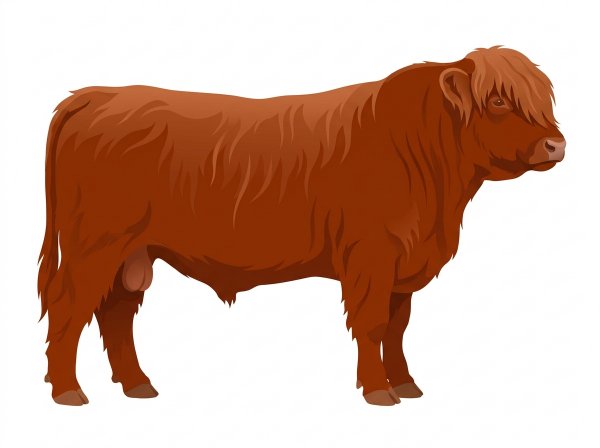 Red Highlander Bull