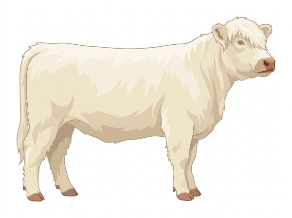 White Highlander Heifer
