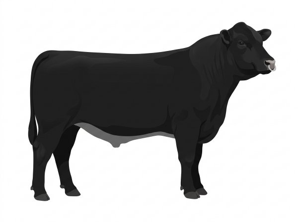 Black with a pale muzzle ring and lighter underline Lim-Flex Bull