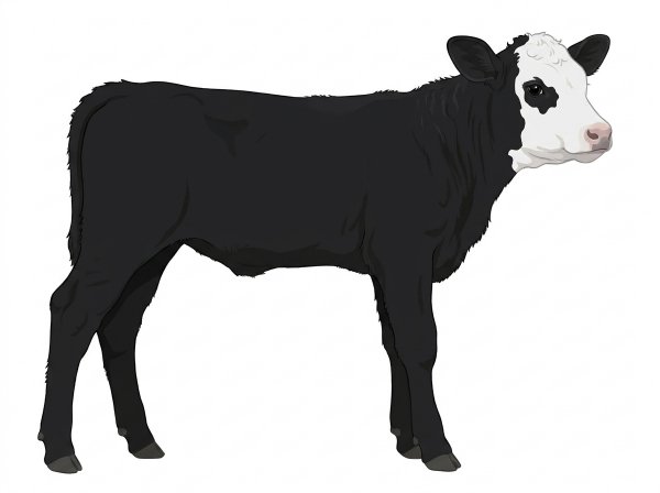 Black with a white face MaineTainer Bull