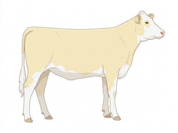 Cream MaineTainer Heifer