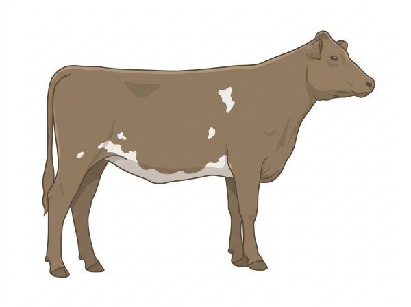 Dun with a few white spots MaineTainer Heifer