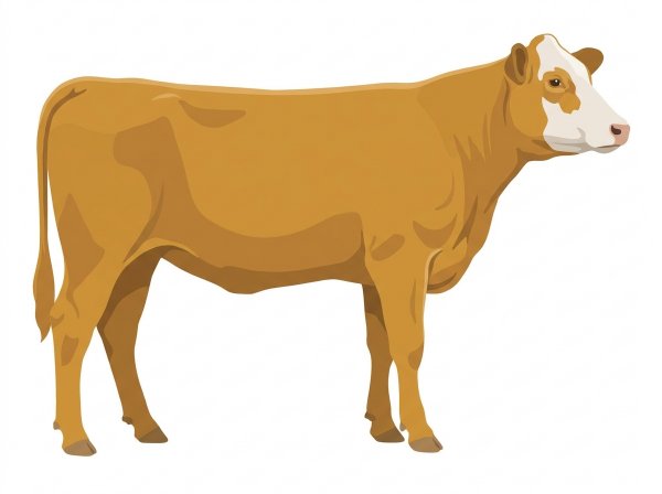 Gold with a partial white face MaineTainer Heifer