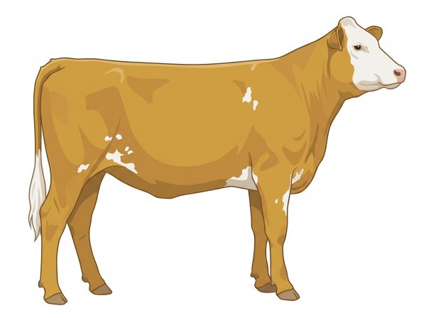 Gold with a white face and a few white spots MaineTainer Heifer