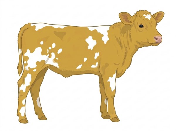 Gold with white spots MaineTainer Heifer