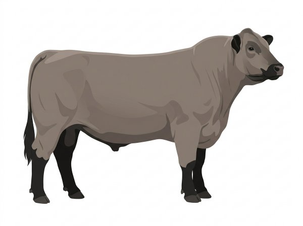 Gray with black points MaineTainer Bull