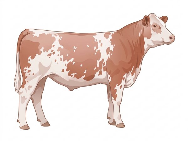 Light red roan with a few white spots MaineTainer Steer